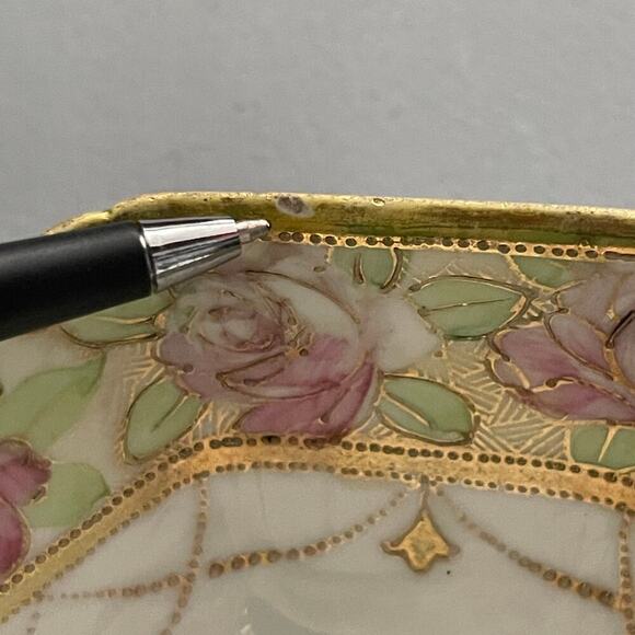 Noritake Bowl Kinkori Rose Vintage Decorative Porcelain - Picture 8 of 8